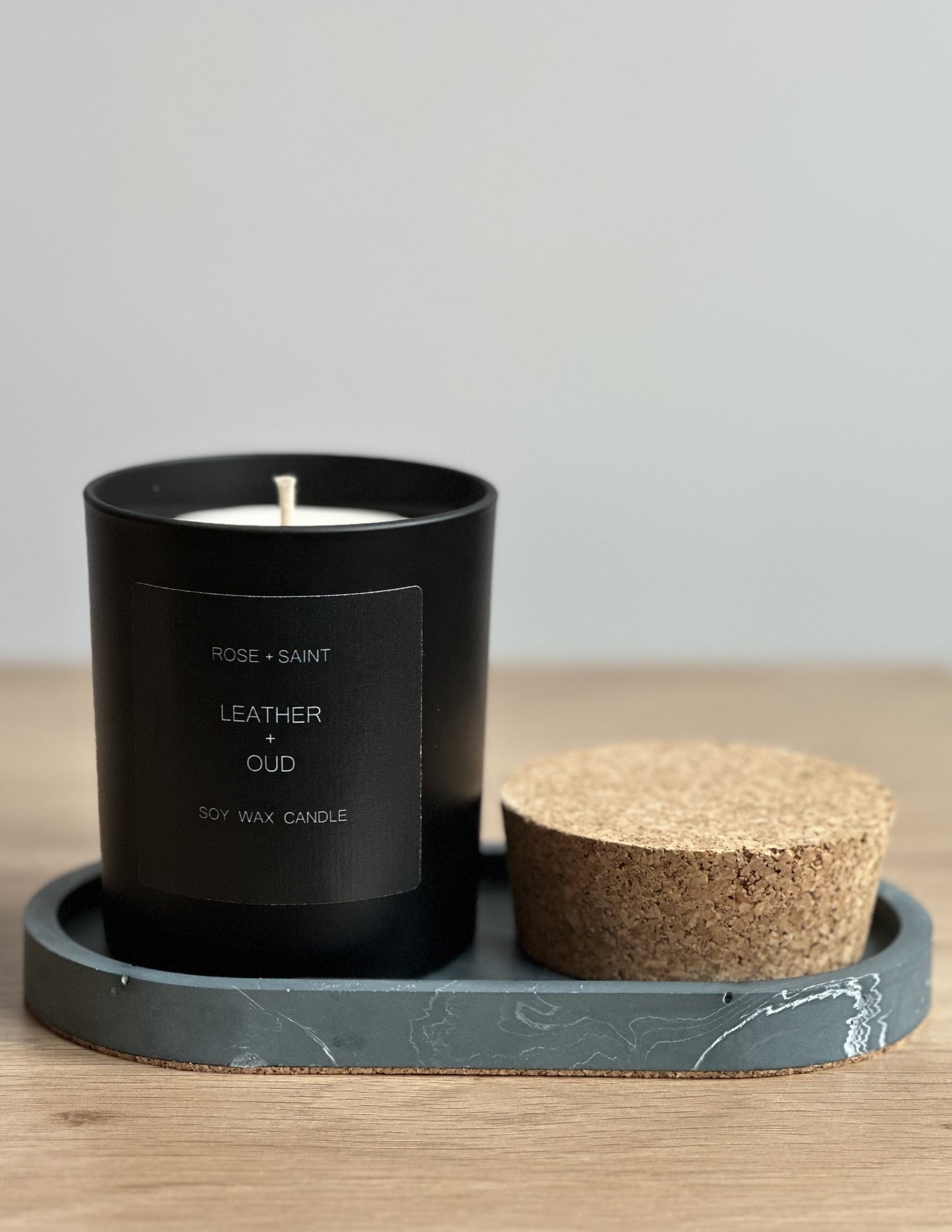 LEATHER + OUD CANDLE