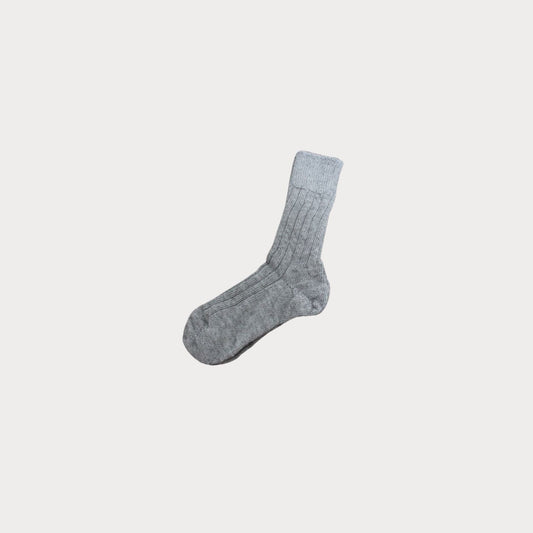 Grey Alpaca Wool Socks